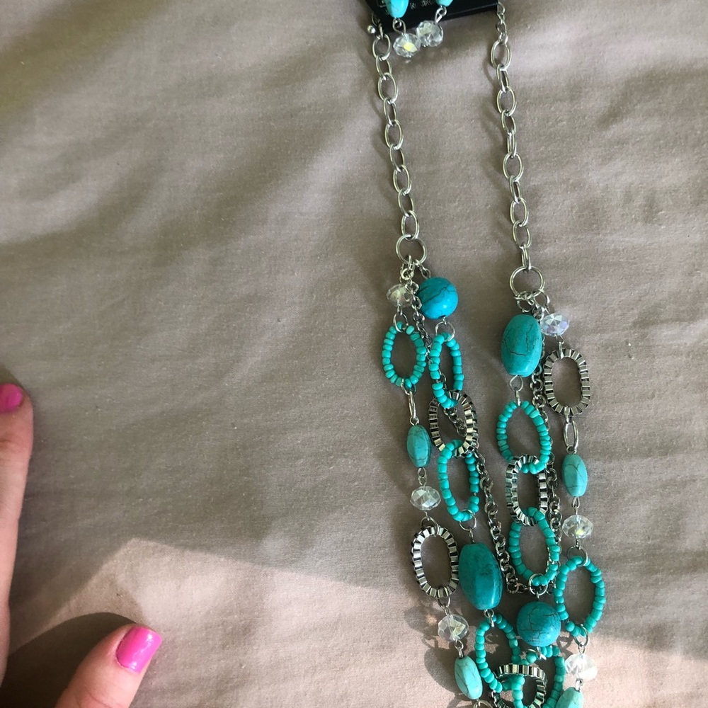 Turquoise necklace ** earrings included